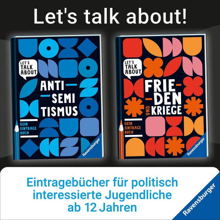 Produktbild: Let's talk about - Frieden und Kriege. Dein Eintragebuch