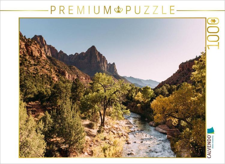 Produktbild: CALVENDO Puzzle Zion National Park | 1000 Teile Lege-Gr&ouml;&szlig;e 64x48cm Foto-Puzzle f&uuml;r gl&uuml;ckliche Stunden