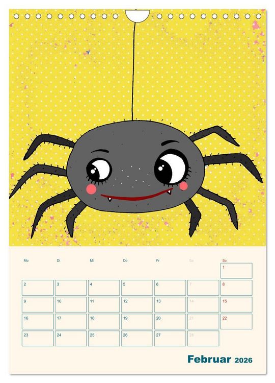 Produktbild: Kindliche Motive von Little Miss Arty - Illustrationen! (Wandkalender 2026 DIN A4 hoch), CALVENDO Monatskalender