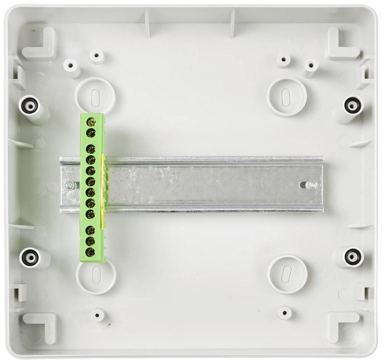 Produktbild: Sygonix SY-5491852 Kleinverteiler Aufputz Anzahl Teilungen = 8 Anzahl Reihen = 1 Inhalt 1St.