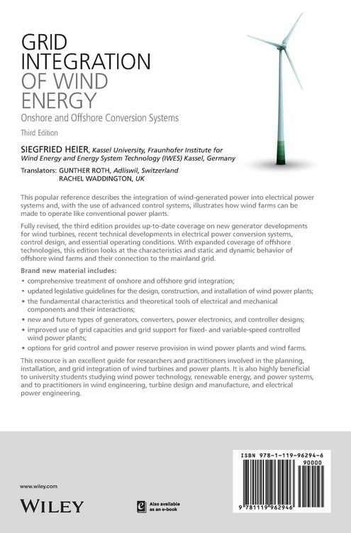 Produktbild: Grid Integration of Wind Energy