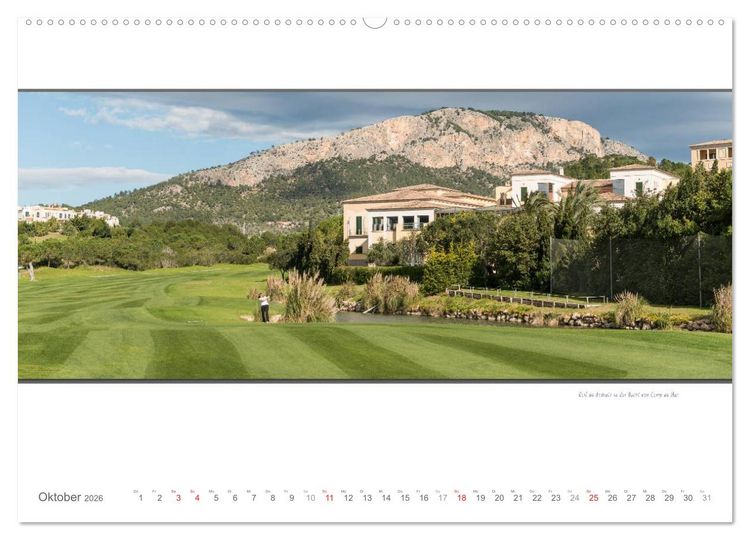 Produktbild: Emotionale Momente: Die sch&ouml;nsten Golfpl&auml;tze auf Mallorca. (Wandkalender 2026 DIN A2 quer), CALVENDO Monatskalender