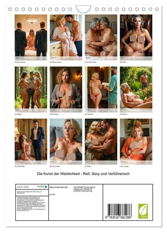 Produktbild: Die Kunst der Weiblichkeit - Reif, Sexy und Verf&uuml;hrerisch (Wandkalender 2026 DIN A4 hoch), CALVENDO Monatskalender