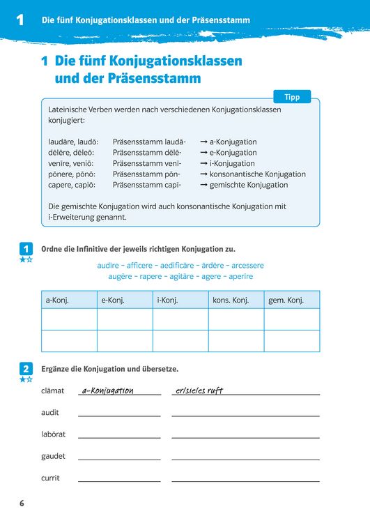 Produktbild: 10-Minuten-Training Latein Gram. Verben konjug. 1./2. Lj.