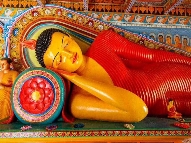 Produktbild: CALVENDO Puzzle Schlafender Buddha, Isurumuni Viharaya, Anuradhapura | 1000 Teile Lege-Gr&ouml;&szlig;e 64x48cm Foto-Puzzle f&uuml;r gl&uuml;ckliche Stunden