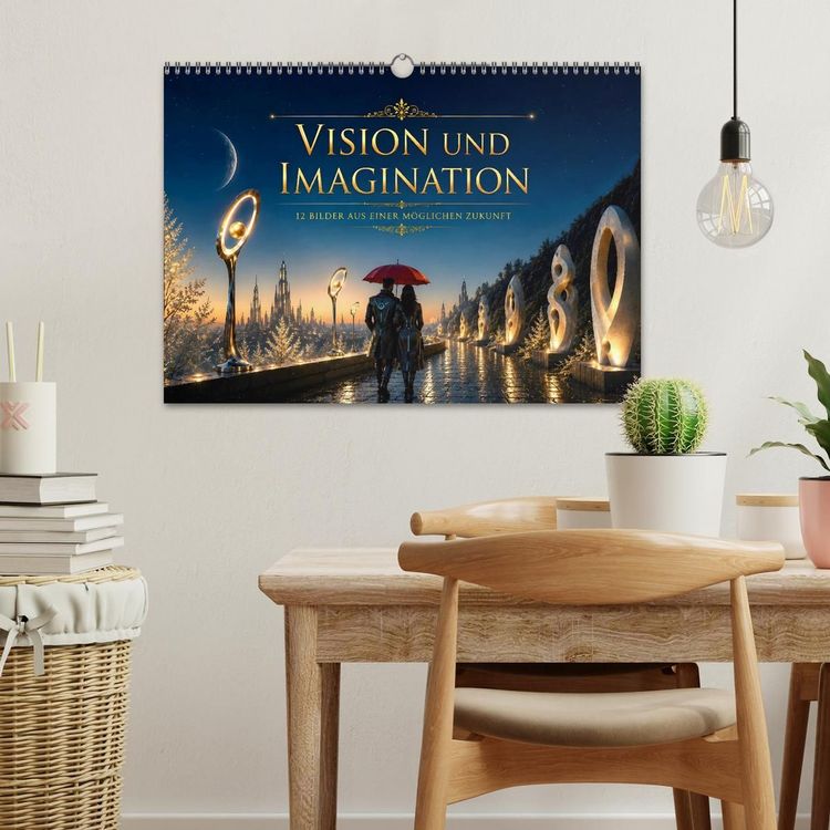 Produktbild: Vision und Imagination - 12 Bilder aus einer m&ouml;glichen Zukunft (Wandkalender 2027 DIN A3 quer), CALVENDO Monatskalender