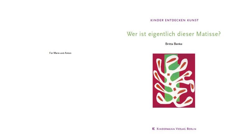 Produktbild: Wer ist eigentlich dieser Matisse?