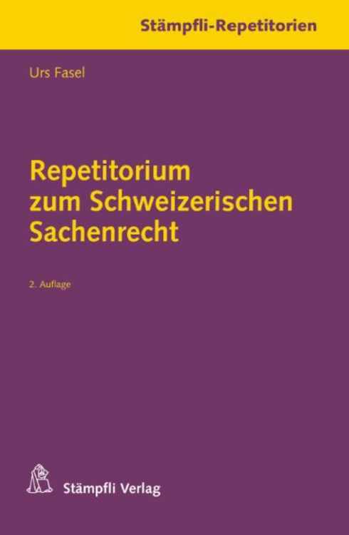 Produktbild: Repetitorium zum Schweizerischen Sachenrecht
