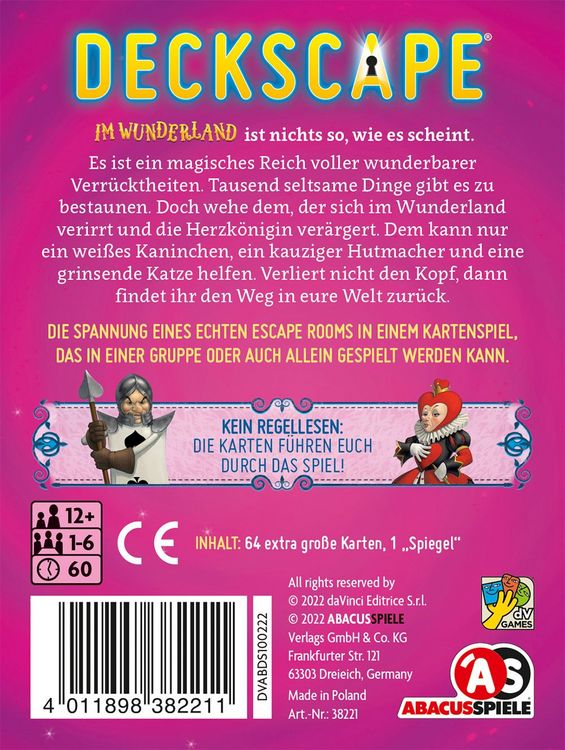 Produktbild: Deckscape - Im Wunderland