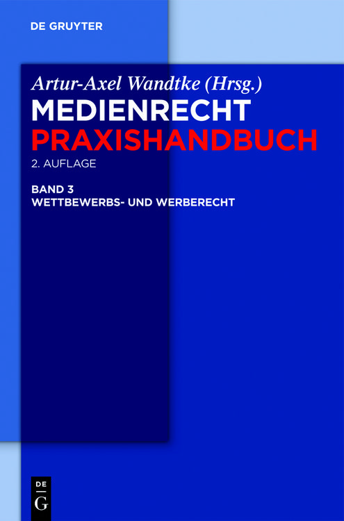 Produktbild: Medienrecht / Wettbewerbs- und Werberecht