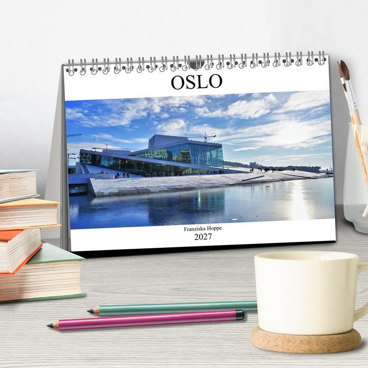 Produktbild: Oslo - Norwegen (Tischkalender 2027 DIN A5 quer), CALVENDO Monatskalender