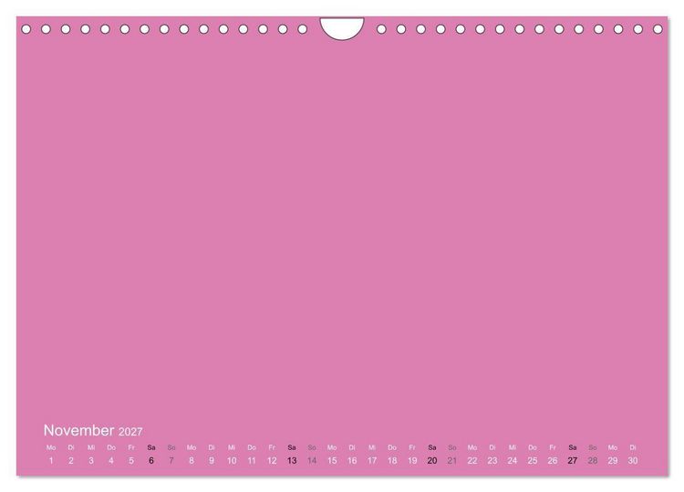 Produktbild: Bastelkalender - Pink (Wandkalender 2027 DIN A4 quer), CALVENDO Monatskalender