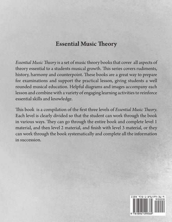 Produktbild: Essential Music Theory Levels 1-3