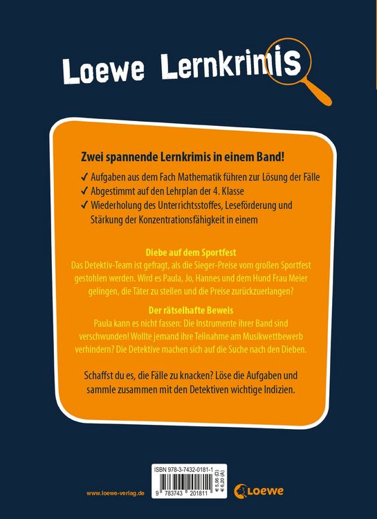 Produktbild: Loewe Lernkrimis. Mathe 4. Klasse (X)