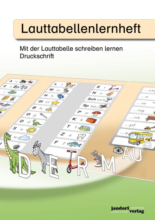 Produktbild: Lauttabellenlernheft (Druckschrift)