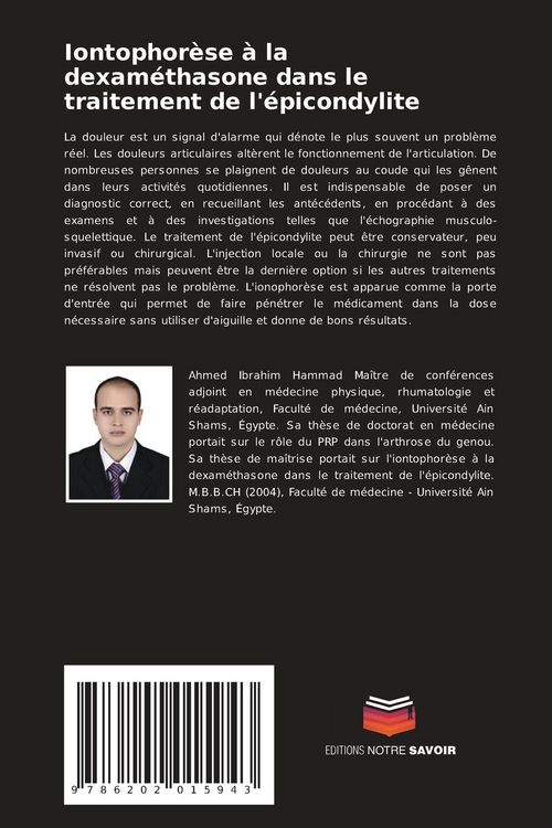 Produktbild: Iontophor&egrave;se &agrave; la dexam&eacute;thasone dans le traitement de l'&eacute;picondylite