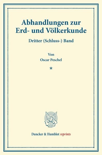 Produktbild: Abhandlungen zur Erd- und V&ouml;lkerkunde.