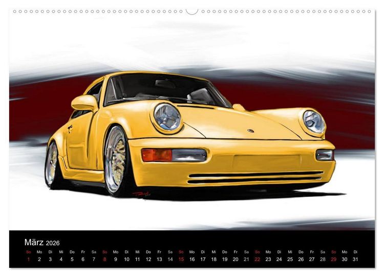 Produktbild: Porsche inspired Artwork by Reinhold Art&acute;s (Wandkalender 2026 DIN A2 quer), CALVENDO Monatskalender