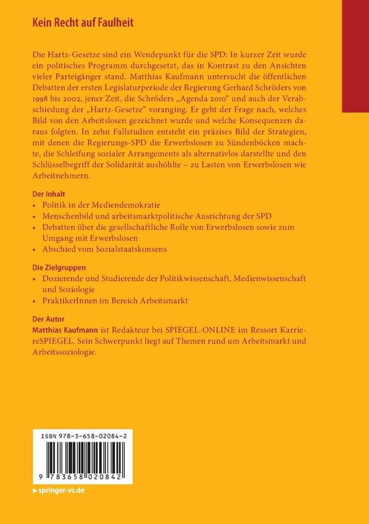 Produktbild: Kein Recht auf Faulheit