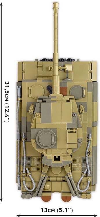 Produktbild: COBI Historical Collection 2588 - Panzer VI Tiger no131, WWII, Bausatz 1:28, 1275 Klemmbausteine