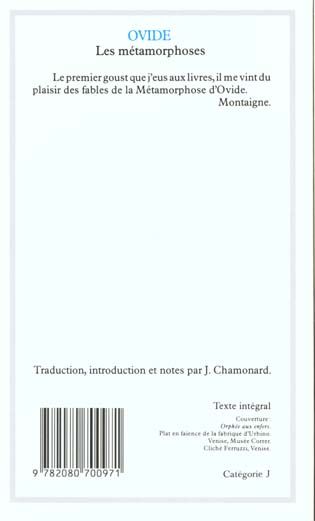 Produktbild: Les m&eacute;tamorphoses