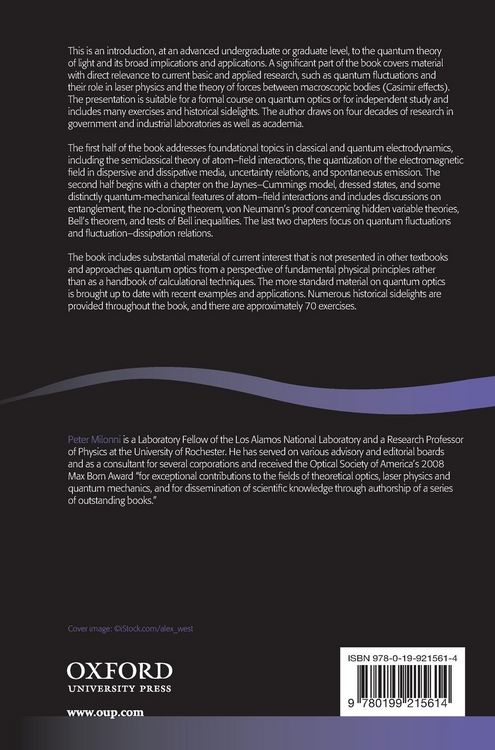 Produktbild: Introduction to Quantum Optics and Quantum Fluctuations