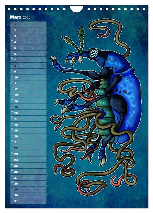 Produktbild: Bestiarium Vladi Krafft (Wandkalender 2026 DIN A4 hoch), CALVENDO Monatskalender