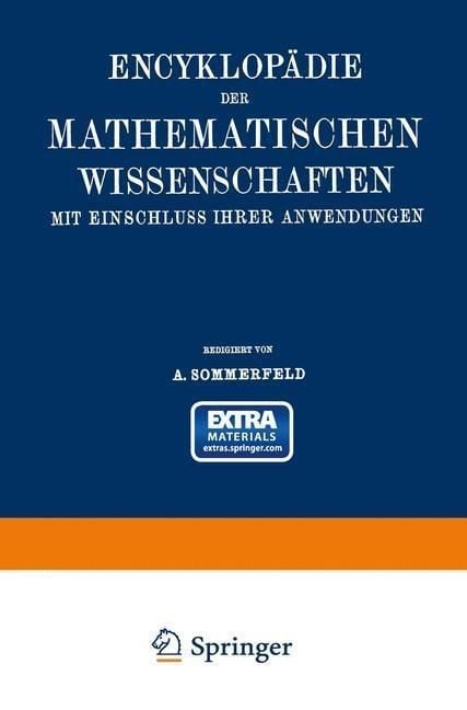 Produktbild: Encyklop&auml;die der mathematischen Wissenschaften mit Einschluss ihrer Anwendungen