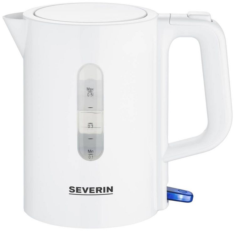 Produktbild: Severin WK 3462 Wasserkocher schnurlos, &Uuml;berhitzungsschutz, BPA-frei Wei&szlig; Fassungsverm&ouml;gen: 0.5 l