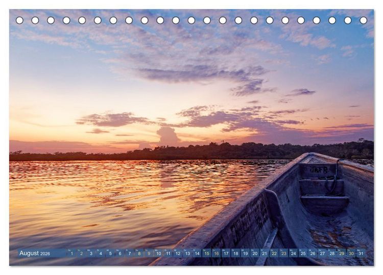 Produktbild: Der Amazonas: von den Anden zum Atlantik (Tischkalender 2026 DIN A5 quer), CALVENDO Monatskalender
