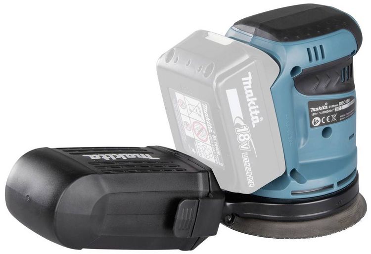 Produktbild: Makita DBO180Z Akku-Exzenterschleifer ohne Akku, ohne Ladeger&auml;t 18V &Oslash; 125mm