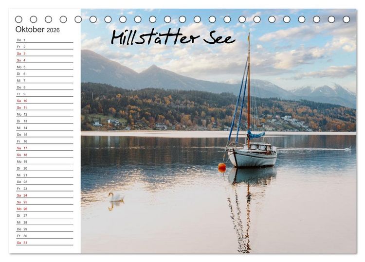 Produktbild: Wundersch&ouml;nes K&auml;rnten. Landschaft und Seen. (Tischkalender 2026 DIN A5 quer), CALVENDO Monatskalender