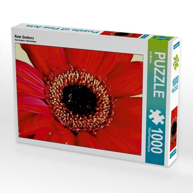 Produktbild: CALVENDO Puzzle Rote Gerbera | 1000 Teile Lege-Gr&ouml;&szlig;e 64x48cm Foto-Puzzle f&uuml;r gl&uuml;ckliche Stunden