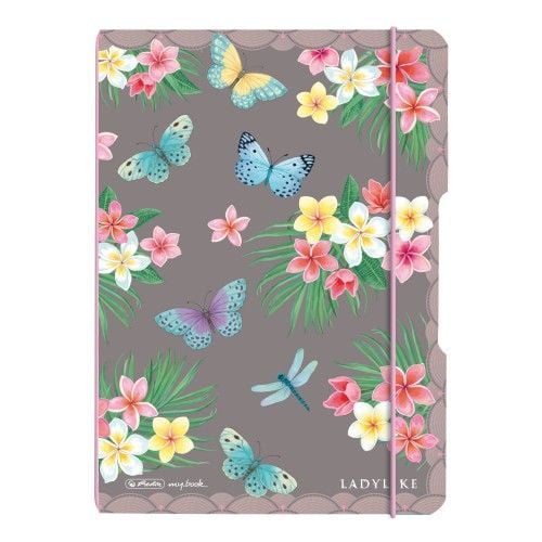 Produktbild: Herlitz Notizheft flex A5, 40 Blatt, punktiert Ladylike Butterflies, my.book