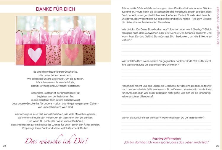 Produktbild: Das w&uuml;nsche ich Dir | Workbook zur Pers&ouml;nlichkeitsentwicklung & Selbstfindung | Lebensweisheiten, Selbstreflexionen, Positive Affirmationen, Meditationen und &Uuml;bungen | 62 Lebensthemen