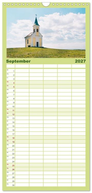 Produktbild: Familienplaner 2027 - Das Weinviertel im wundersch&ouml;nen Nieder&ouml;sterreich. mit 5 Spalten (Wandkalender, 21 x 45 cm) CALVENDO