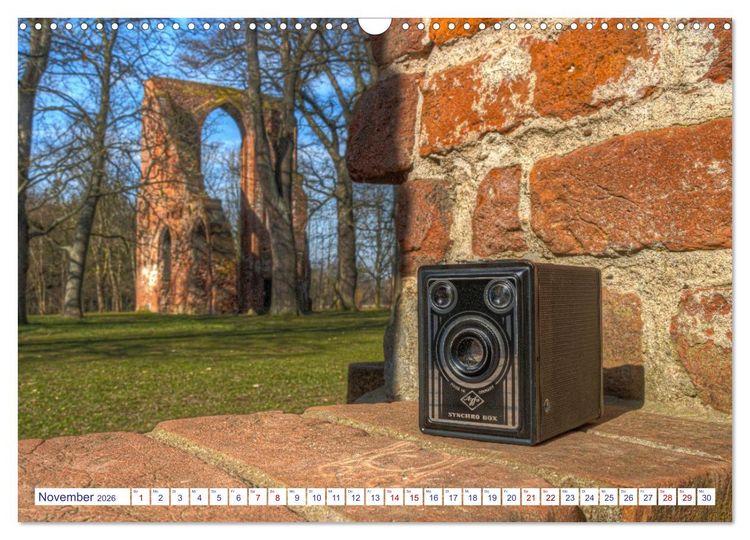 Produktbild: Alte Fotoapparate, Augenzeugen der Zeit (Wandkalender 2026 DIN A3 quer), CALVENDO Monatskalender