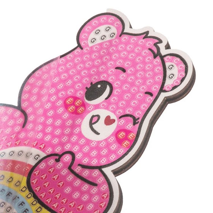 Produktbild: Craft Buddy CAFGR-32CBC061 - Crystal Art Buddies, Care Bears, Cheer Bear, rosa, Serie 6, Diamond Painting