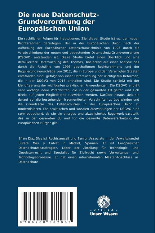 Produktbild: Die neue Datenschutz-Grundverordnung der Europ&auml;ischen Union