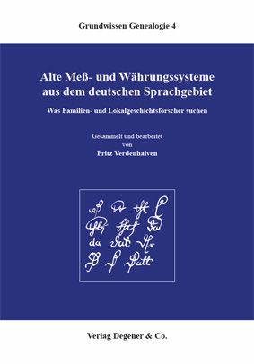 Produktbild: Alte Mess- und W&auml;hrungssysteme aus dem deutschen Sprachgebiet