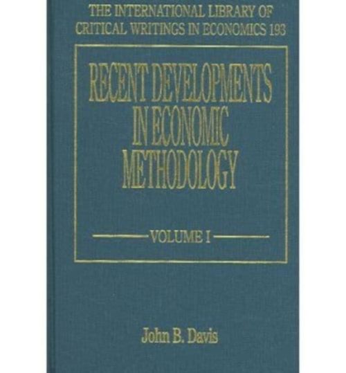 Produktbild: Recent Developments in Economic Methodology