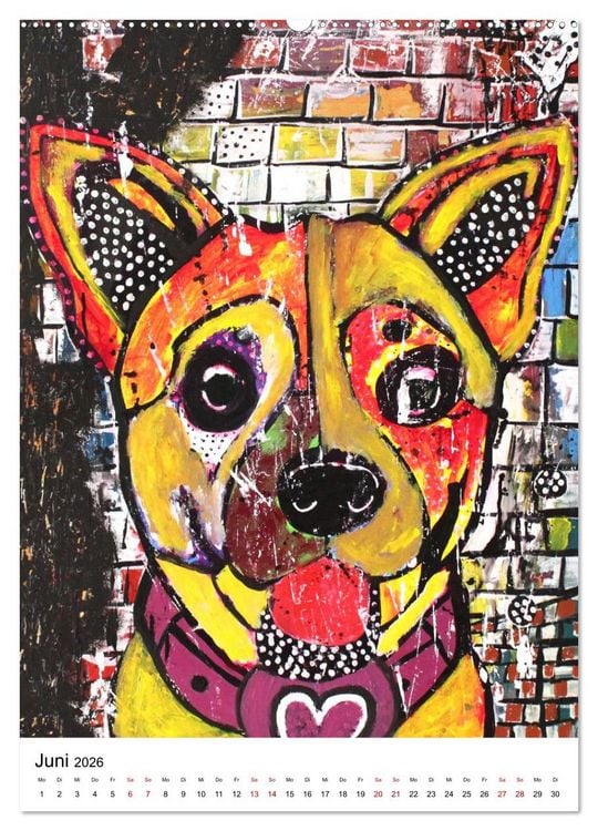 Produktbild: Pop Art Animals - Atelier Zippo (Wandkalender 2026 DIN A2 hoch), CALVENDO Monatskalender