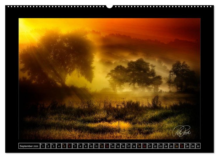 Produktbild: Zwischenwelten, Zeiten zwischen Tag und Nacht (hochwertiger Premium Wandkalender 2026 DIN A2 quer), Kunstdruck in Hochglanz