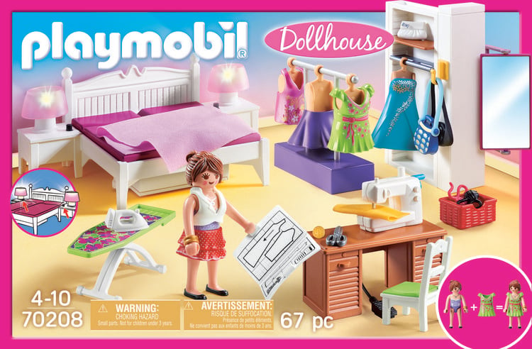 Produktbild: PLAYMOBIL&reg; 70208 Schlafzimmer mit N&auml;hecke