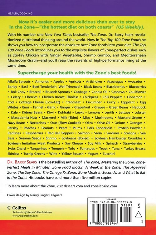 Produktbild: The Top 100 Zone Foods