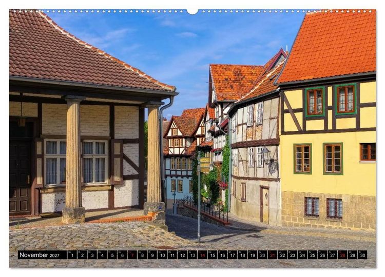 Produktbild: Quedlinburg - Welterbestadt im Harz (Wandkalender 2027 DIN A2 quer), CALVENDO Monatskalender