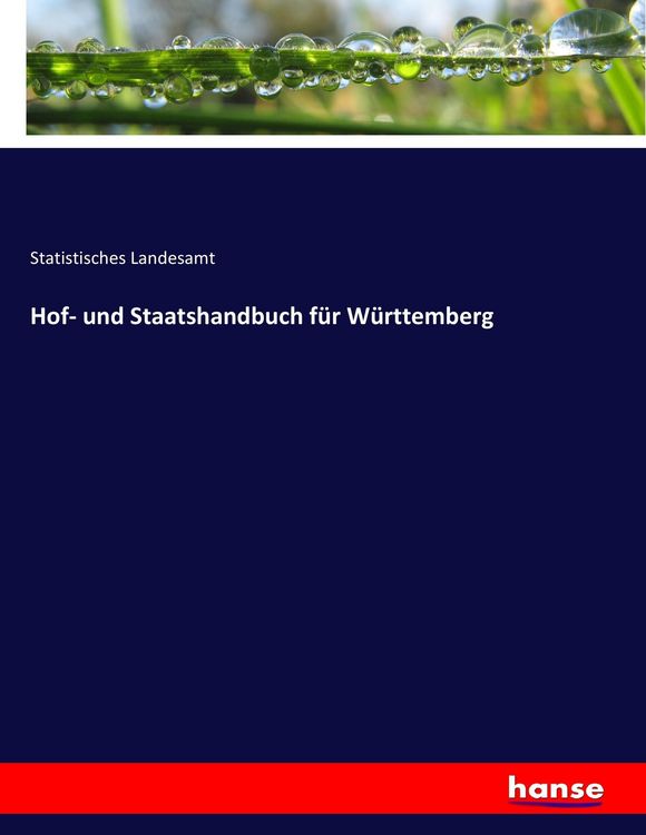 Produktbild: Hof- und Staatshandbuch f&uuml;r W&uuml;rttemberg