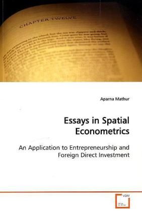 Produktbild: Mathur, A: Essays in Spatial Econometrics
