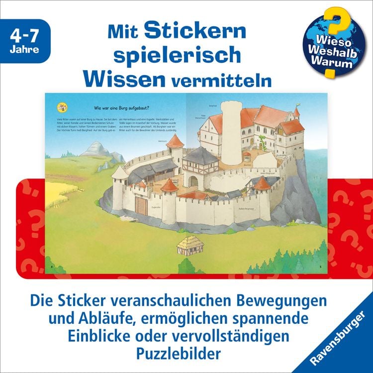 Produktbild: Wieso? Weshalb? Warum? Stickerheft - Ritter