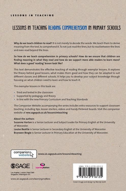 Produktbild: Lessons in Teaching Reading Comprehension in Primary Schools